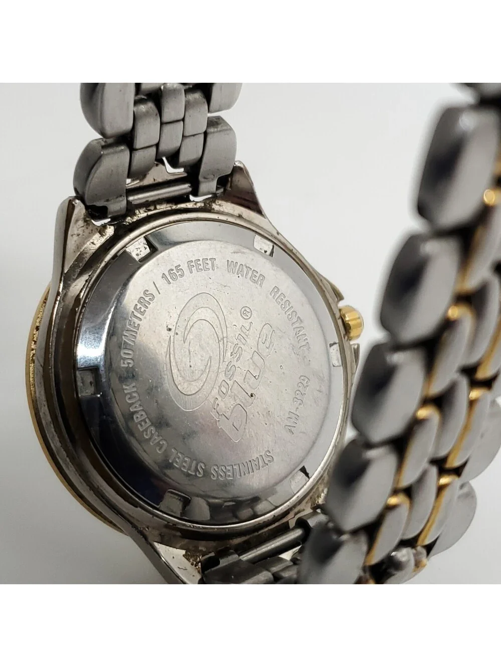 Fossil Blue Watch Women 28mm New Battery  Rotating Bezel Luminous hands